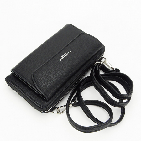 Fekete pénztárca és telefontartó H6017 07 [3]