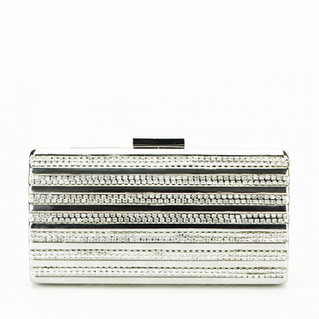 Ezüst színű koktél táska V-186BB 05 [2]