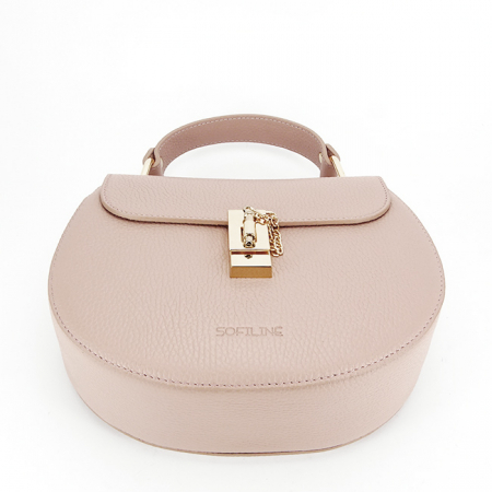 Rózsaszín valódi bőr táska 8946 120 Roz [5]