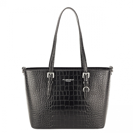 Nők - Fekete mintás táska X9530 11