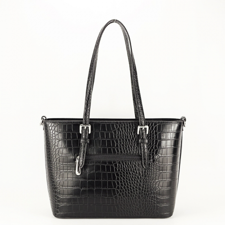 Fekete mintás táska X9530 11 [4]