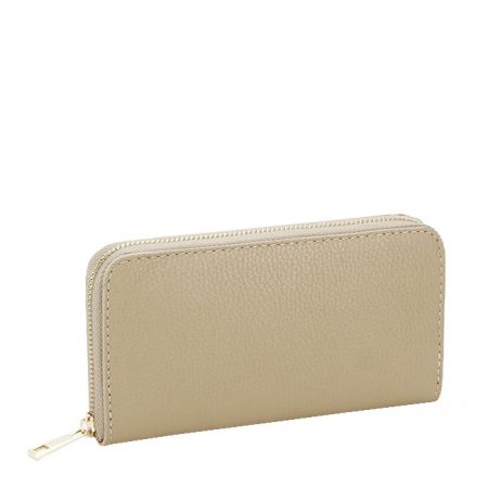 Pénztárcák - Bézs valódi bőr pénztárca 8954 07