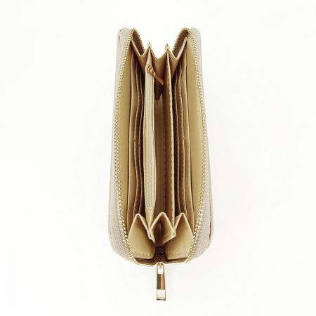 Bézs valódi bőr pénztárca 8954 07 [6]