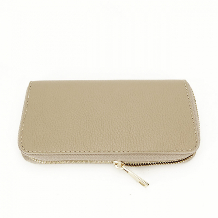 Bézs valódi bőr pénztárca 8954 07 [2]