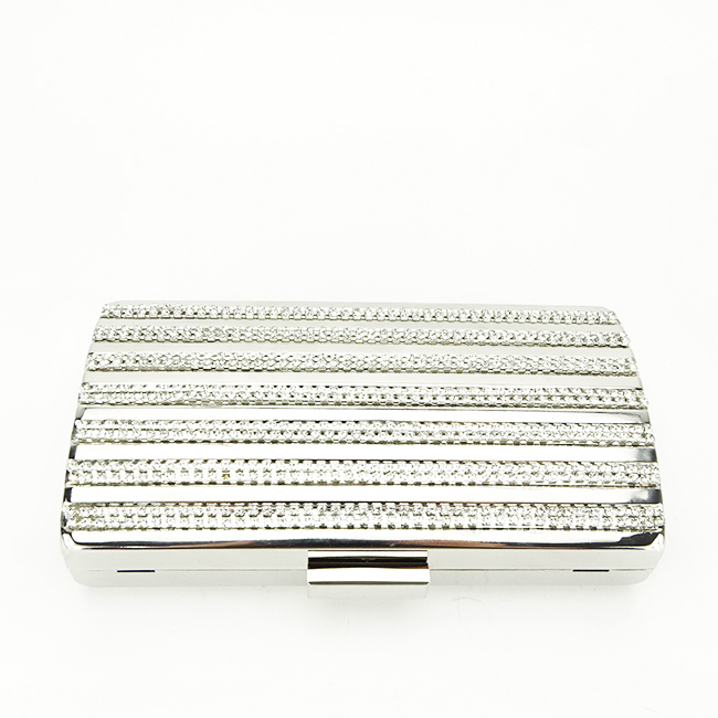 Clutch elegant B-V-186BB 05  Argintiu Argintiu