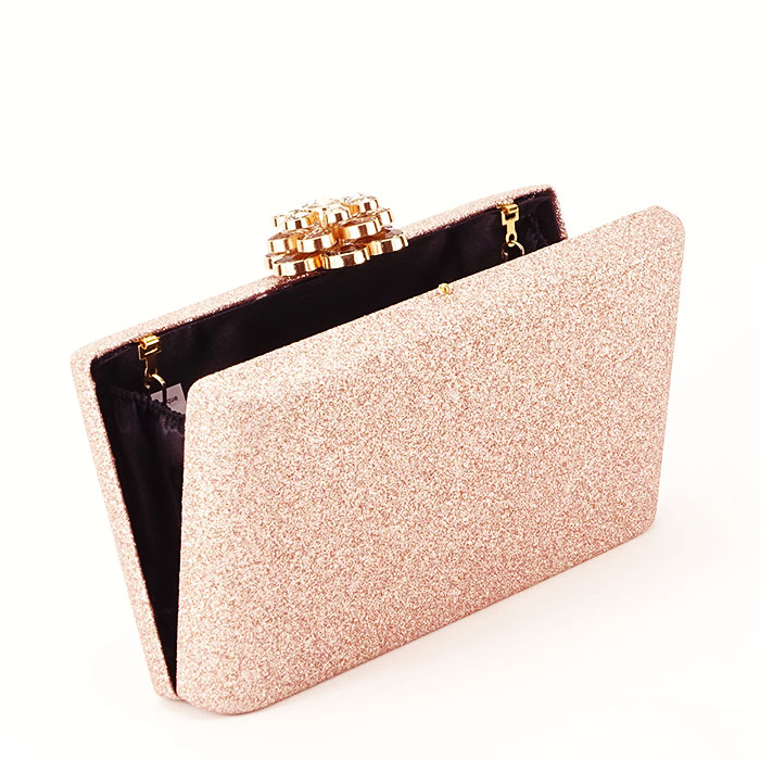 Geanta clutch champagne B-BME-1069 06 Auriu rose
