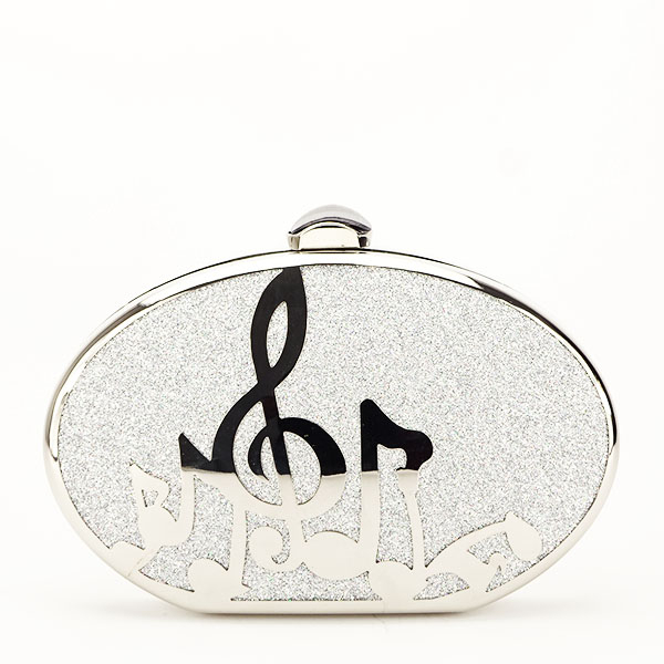 Clutch elegant B-V-156BB 06 Argintiu Argintiu