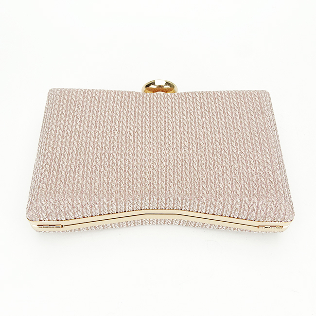 Clutch elegant, B-BJH-22718 05, 12x19x4 cm, Roz Roz