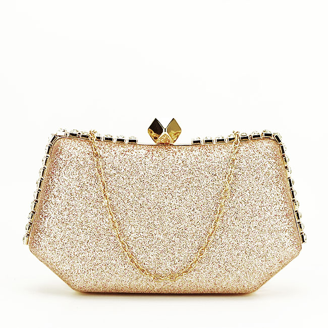 Clutch elegant B-BYH5047 05 Champagne Auriu rose