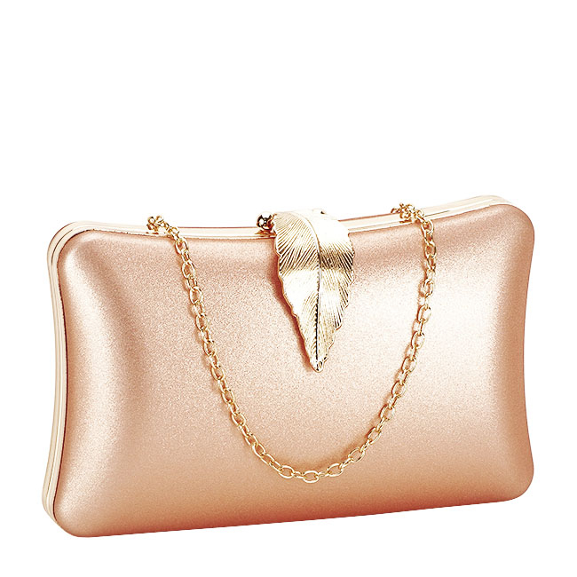 Clutch elegant B-BME-600 05 Champagne Auriu rose