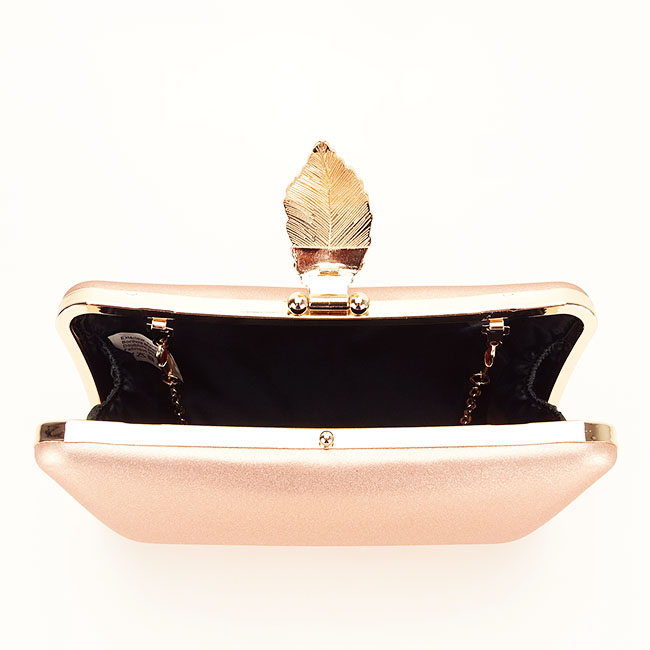 Clutch elegant B-BME-600 05 Champagne Auriu rose