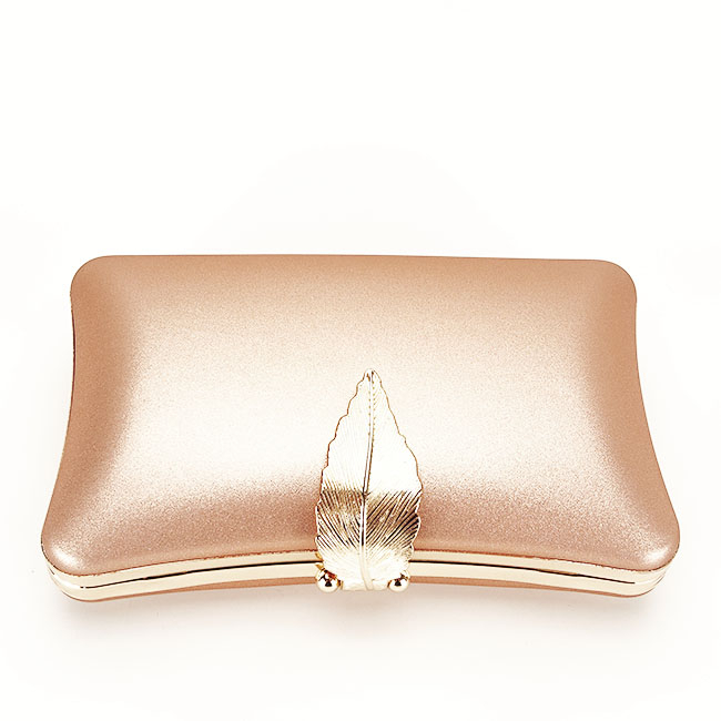 Clutch elegant B-BME-600 05 Champagne Auriu rose