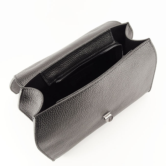 Geanta dama din piele naturala B-6293 124 Negru Negru