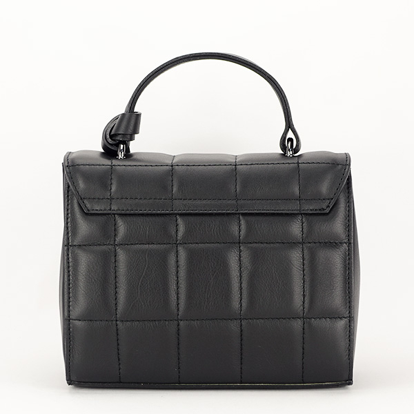 Geanta din piele naturala neagra B-9996 123 Negru