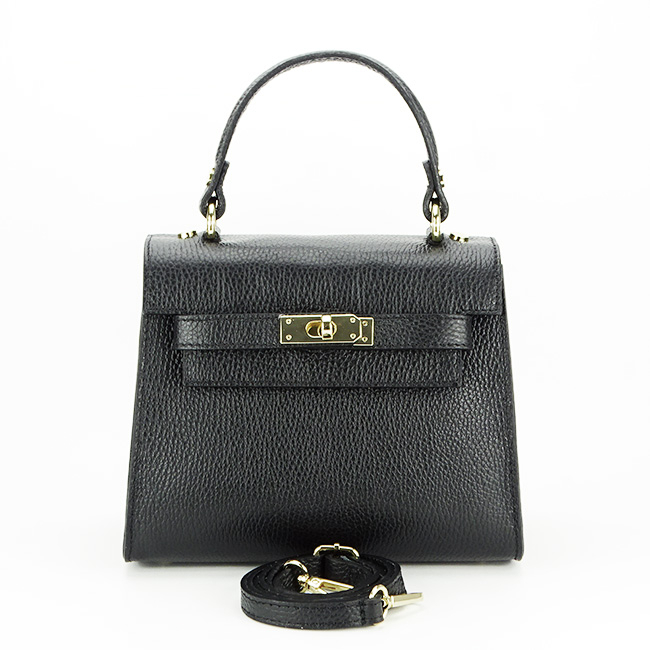 Geanta dama din piele naturala B-8949 121 Negru Negru