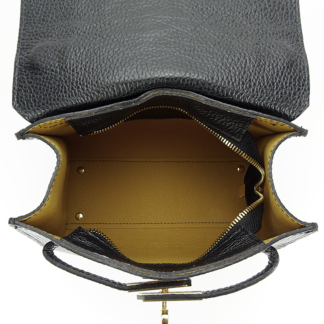 Geanta dama din piele naturala B-8949 121 Negru Negru