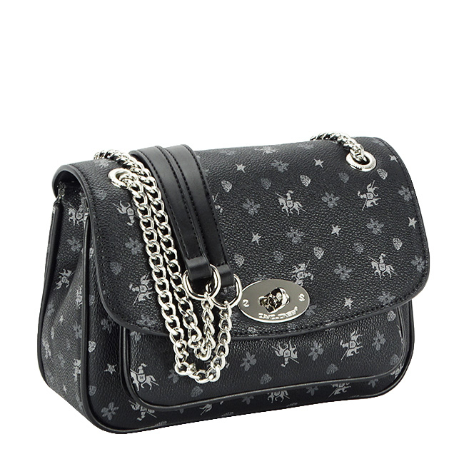 Geanta cu logo David Jones B-CH21002 14 Negru Negru