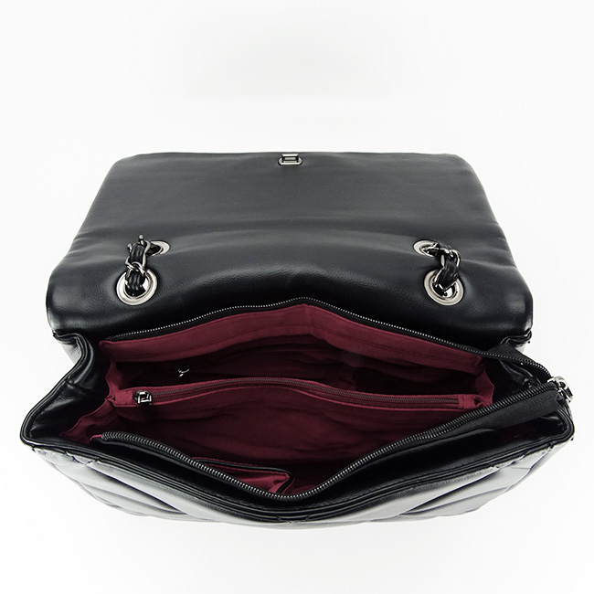Geanta neagra medie B-DTL3207-1 17 Negru