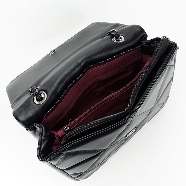 Geanta neagra medie B-DTL3207-1 17 Negru