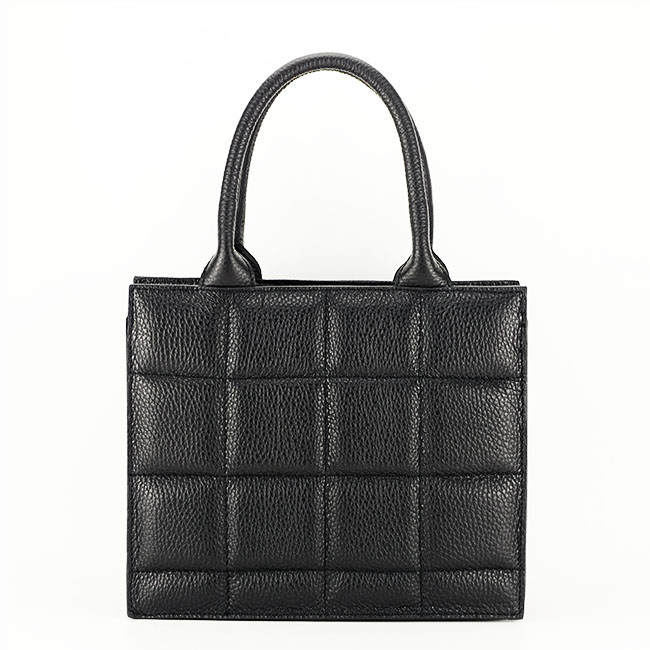 Geanta din piele naturala B-0432 122 Negru Negru