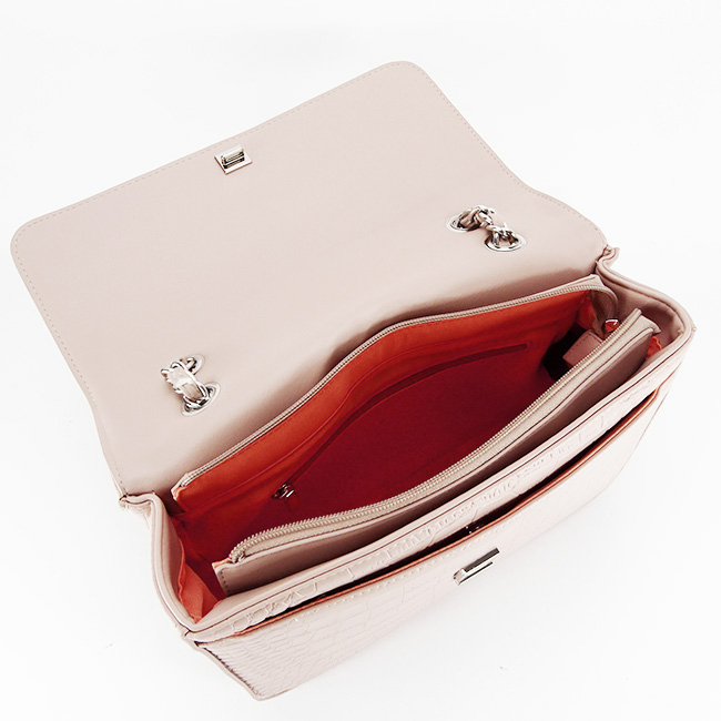 Geanta dama cu imprimeu B-DTL3125-3 16 Roz Roz
