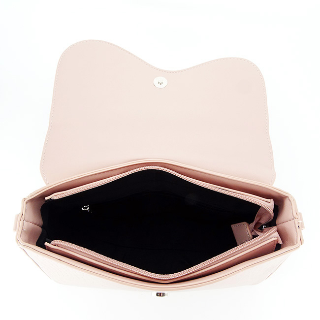 Geanta dama cu imprimeu de reptila B-DJM3121-3 15 Roz Roz