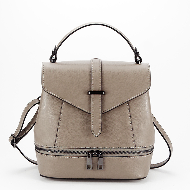 Rucsac dama din piele naturala B-8944 123 Bej Bej