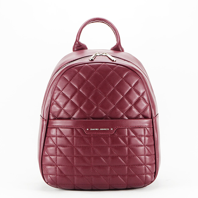 Rucsac David Jones cu imprimeu B-6824-2 119 bordo Rosu bordo