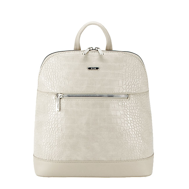 Rucsac dama cu print reptila B-G-23102-2 119 Crem Crem