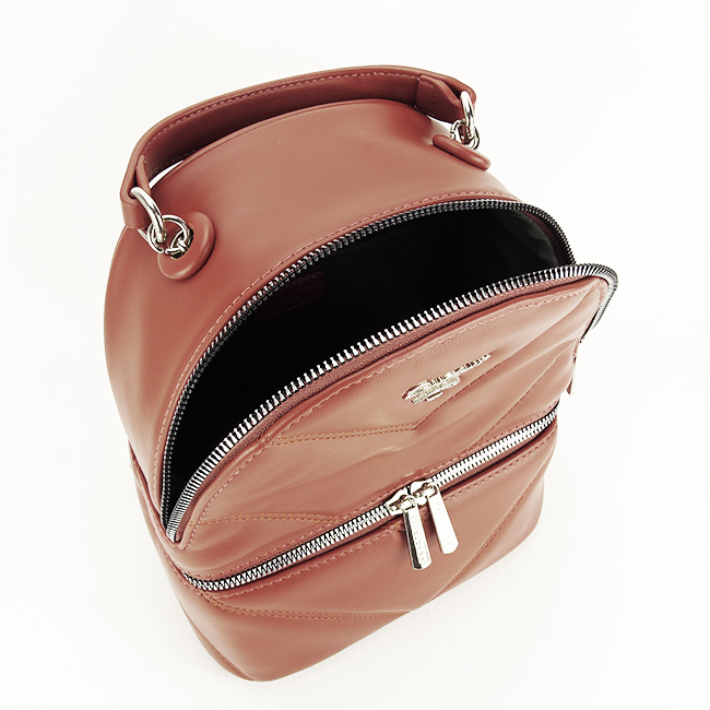 Rucsac maro David Jones Paris, B-6613-2 120, 21,5x26x11,5 cm Maro