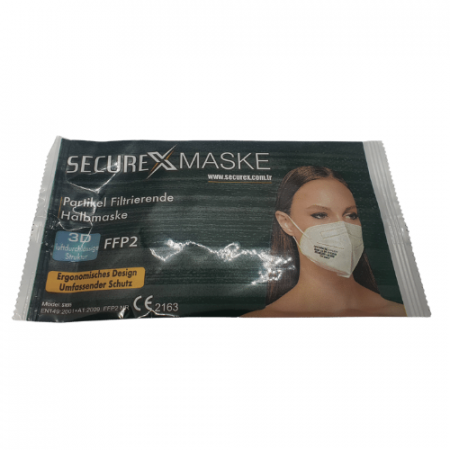 Masca FFp2 , 3 straturi , alba , Securex Mask [2]