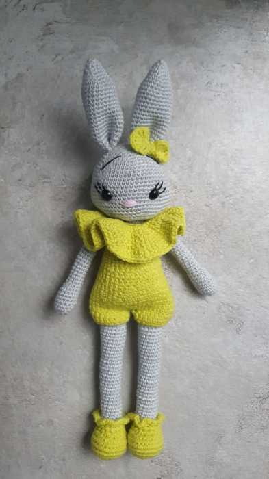 Jucarie Iepuras Crosetata 22 cm [1]