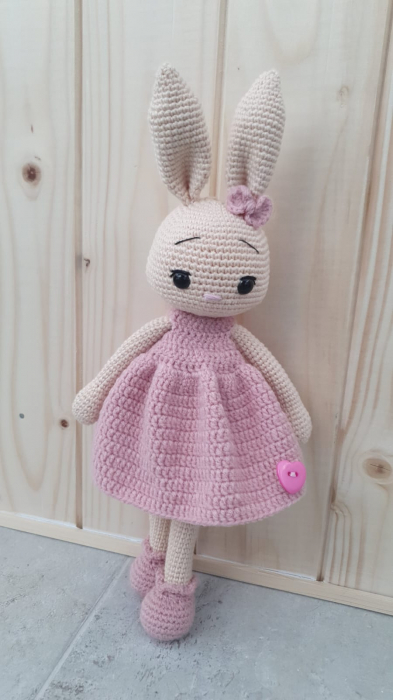 Jucarie Iepure Crosetat 22 cm [1]