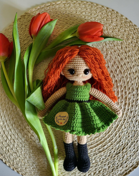 Jucarie Papusa Zana Crosetata 22 cm [1]