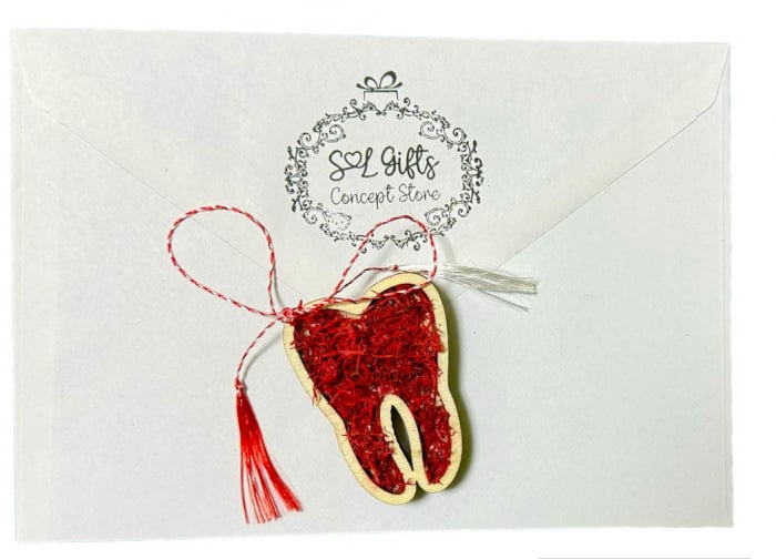 Martisor Masea / Dinte cu licheni stabilizati Hand-Made [2]