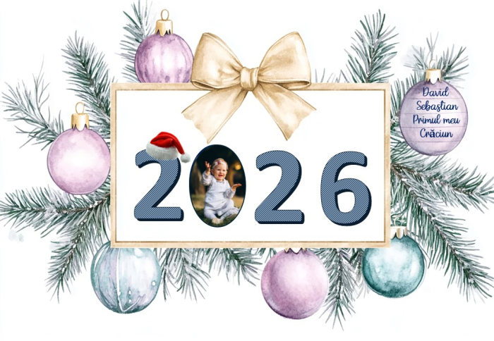 Tablou Personalizat – Primul Crăciun al Copilului Tău [2]