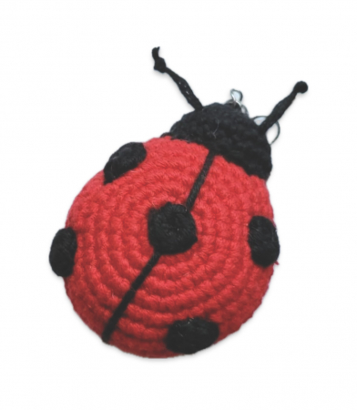 Traditionale - Crosetate - Breloc martisor Hand made crosetat buburuza 7 cm