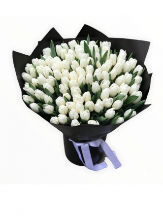 Flori - Buchet 101 lalele naturale (culori la alegere)