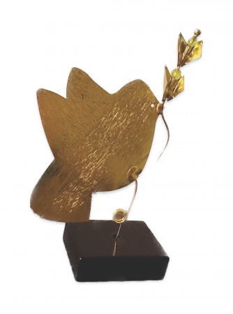 Decoratiune Vrabiuta cu inima 8x11 cm [1]