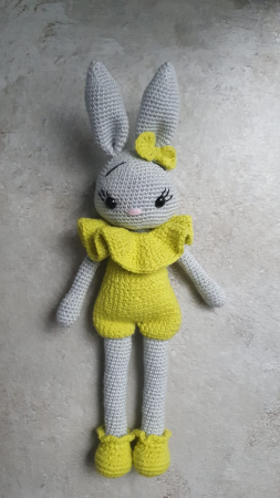 Traditionale - Crosetate - Jucarie Iepuras Crosetata 22 cm