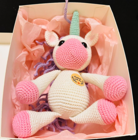Toate produsele - Jucarie Unicorn Crosetat Hand Made 18 cm