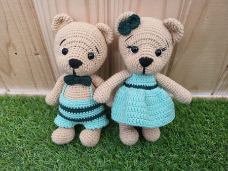 Traditionale - Crosetate - Jucarie Ursulet Crosetat 15 cm