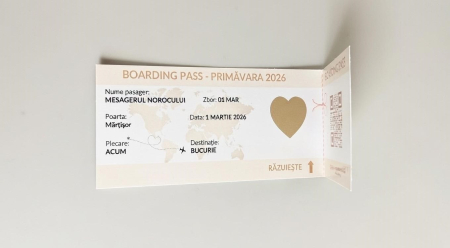 Mărțișor Boarding Pass/ Card de îmbarcare – Biletul Tău Spre Bucurie primăvara [3]