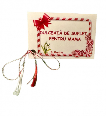 Martisoare - Martisor magnet "Dulceata de suflet pentru mama"