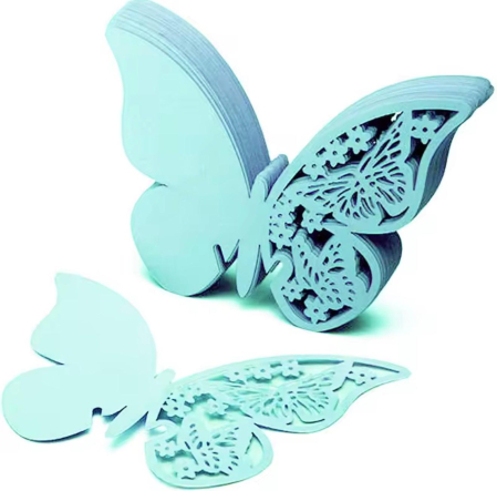 Fluturi decorativi pentru pahare – place card elegant pentru nunta, botez, evenimente speciale [4]