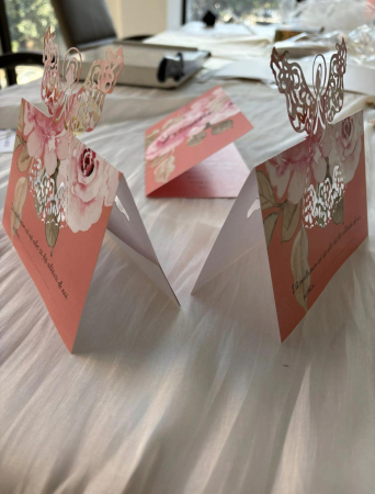 Marturii / Invitatii - Plic de bani cu ingerasi