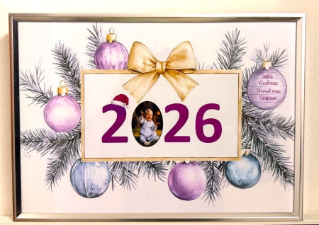 Cadouri personalizate - Tablou Personalizat – Primul Crăciun al Copilului Tău