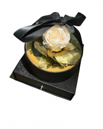 Toate produsele - Trandafir criogenat in cutie eleganta + sertar pentru bijuterie/cadou surpriza.