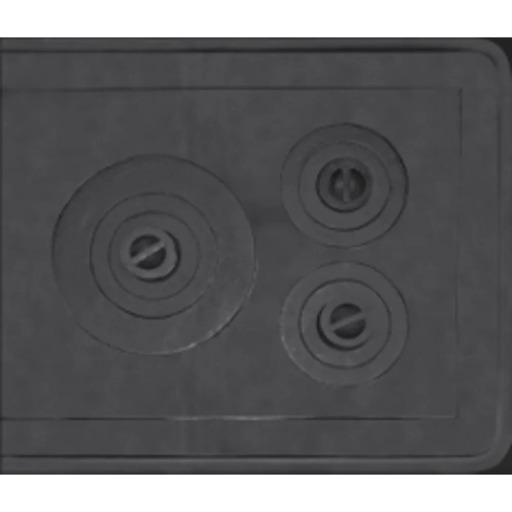Plită fontă cu ramă 720 × 610 mm pentru sobe – Solaris Garden [1]
