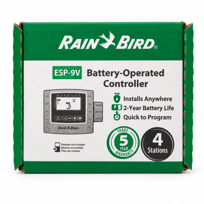 Programator irigații Rain Bird ESP-9V 4 zone baterie 9V [2]